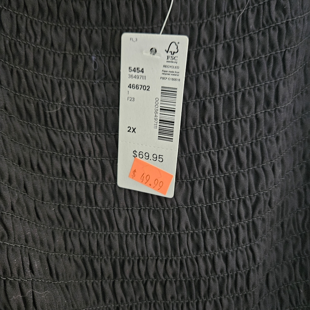 NWT Addition Elle Elegant Black Women's Top - Picture 4 of 4